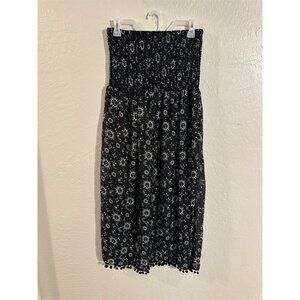 Cyn & Luca 90’s Black & White Celestial Whimsygoth Sun & Moon Witchy Dress